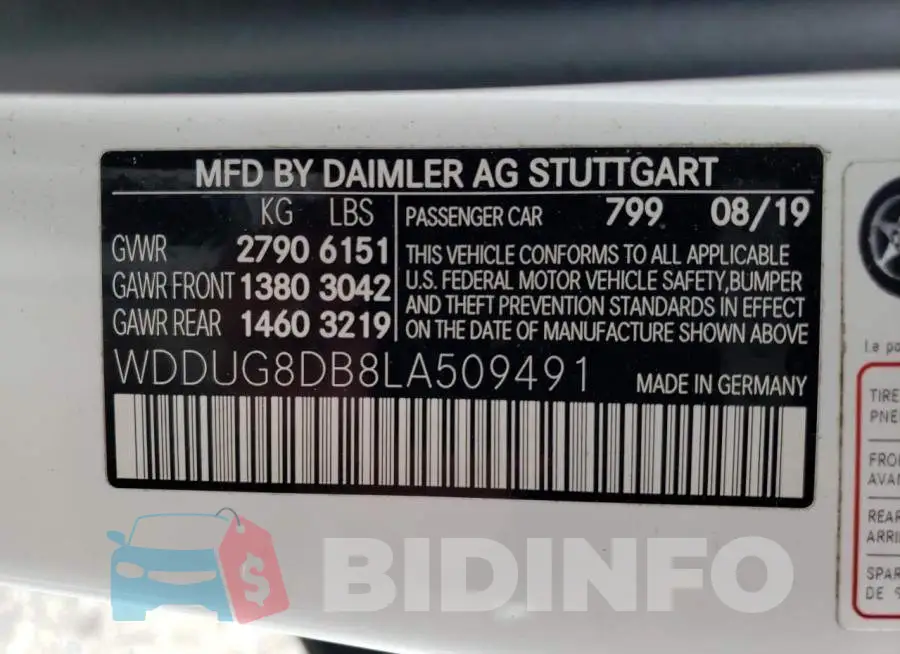 WDDUG8DB8LA509491 Photo# 12