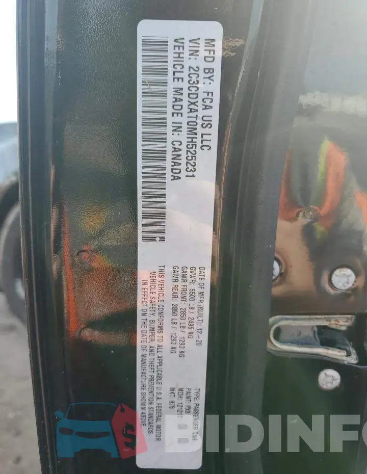 2C3CDXAT0MH525231 Photo# 12
