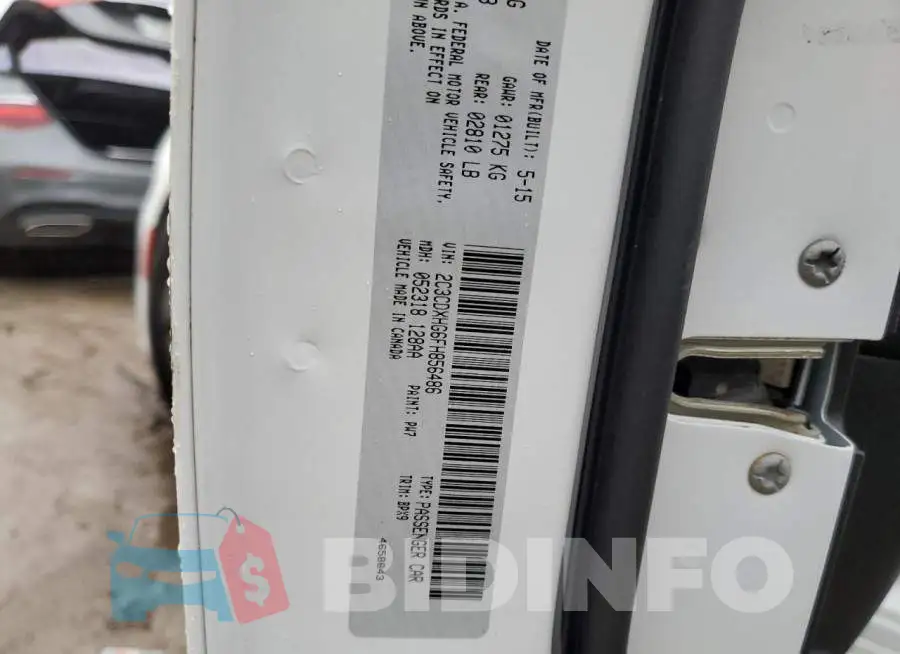 2C3CDXHG6FH856486 Photo# 12