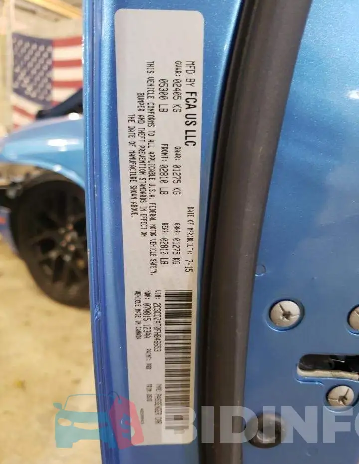 2C3CDZAT0FH846653 Photo# 12