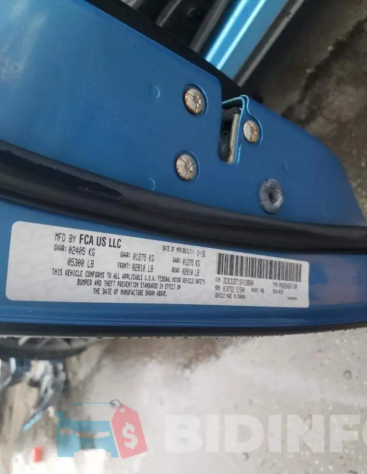 2C3CDZBT1GH158564 Photo# 13