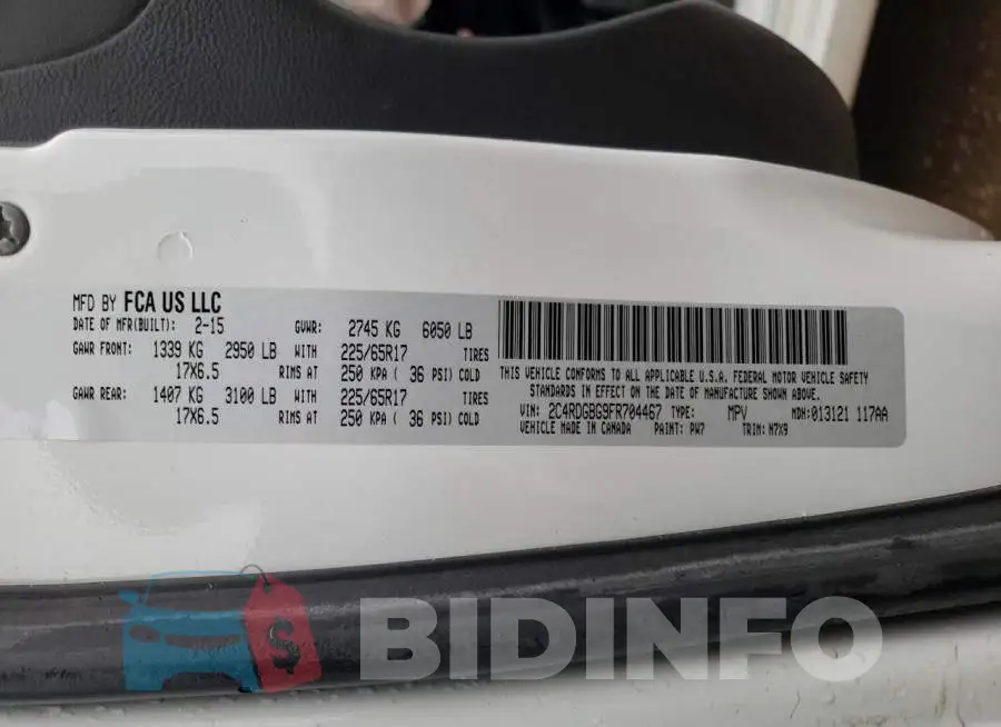 2C4RDGBG9FR704467 Photo# 14