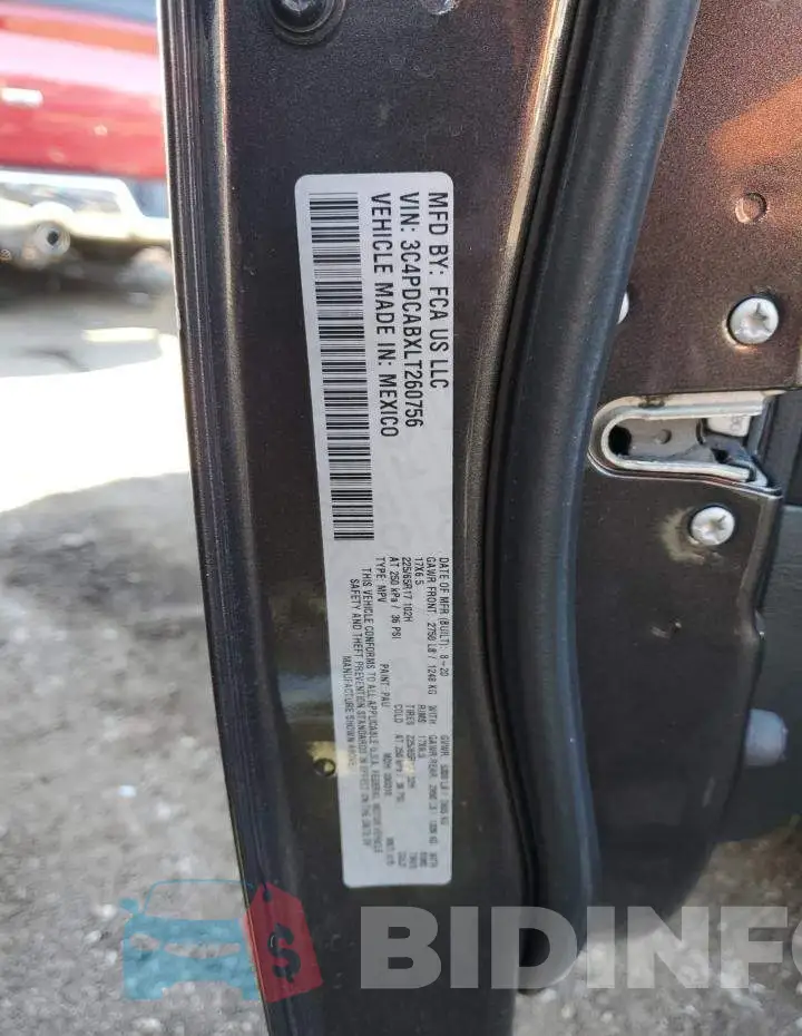 3C4PDCABXLT260756 Photo# 13