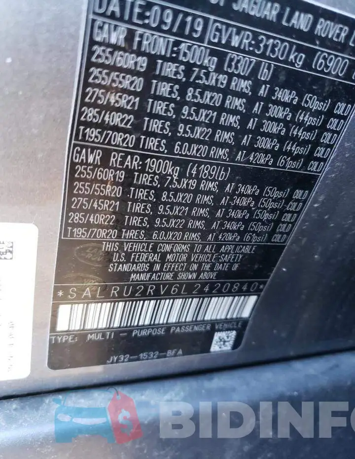 SALRU2RV6L2420840 Photo# 12