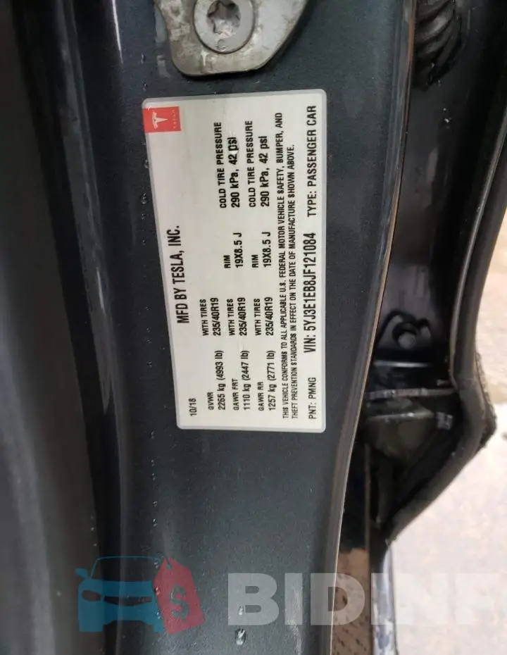 5YJ3E1EB8JF121084 Photo# 13