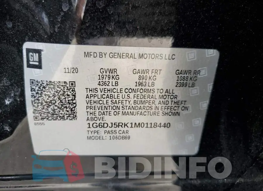 1G6DJ5RK1M0118440 Photo# 10