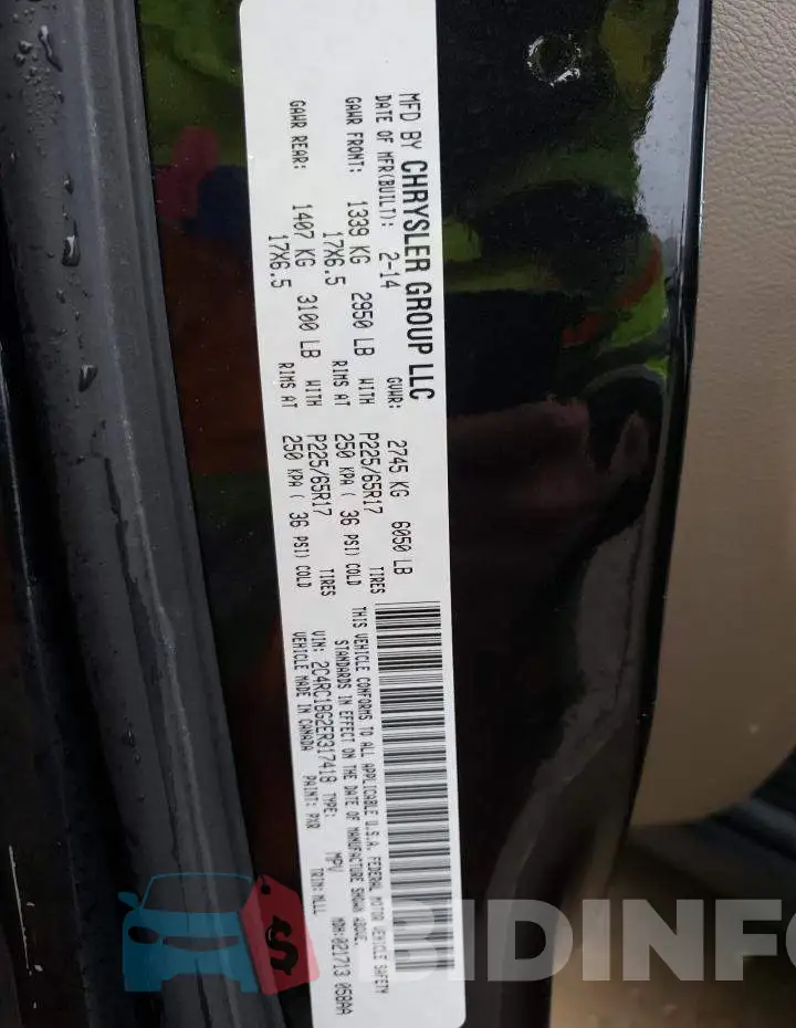 2C4RC1BG2ER317418 Photo# 14