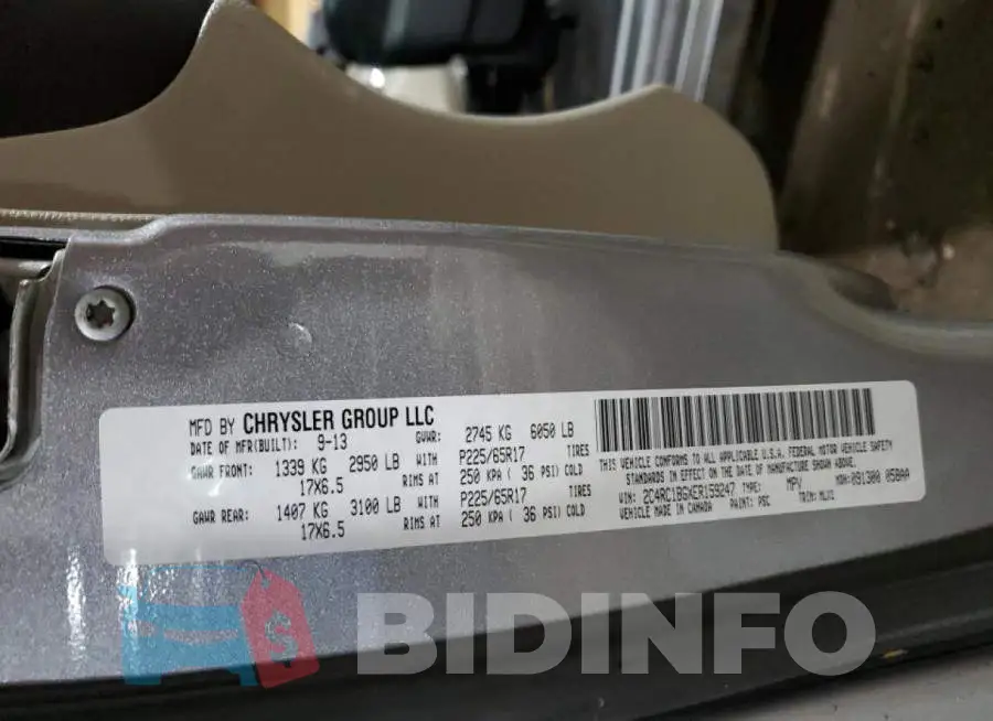 2C4RC1BGXER159247 Photo# 13