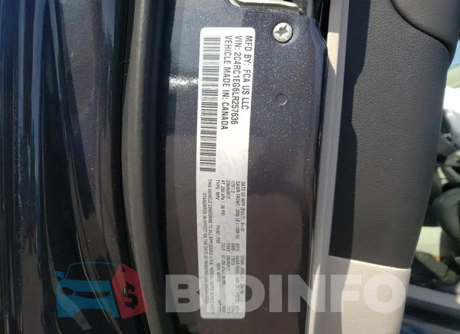 2C4RC1EG6LR257636 Photo# 10