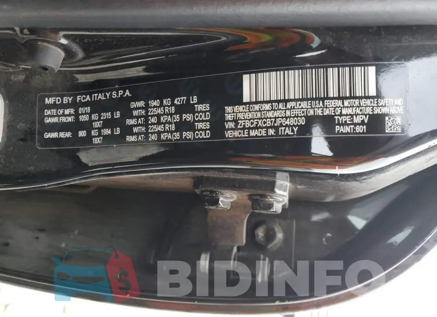 ZFBCFXCB7JP648030 Photo# 12