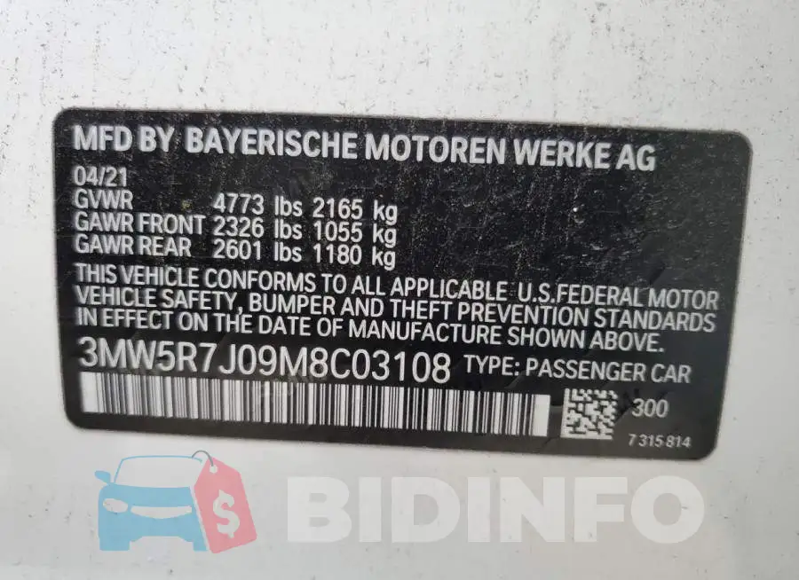 3MW5R7J09M8C03108 Photo# 12