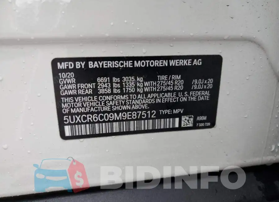 5UXCR6C09M9E87512 Photo# 13