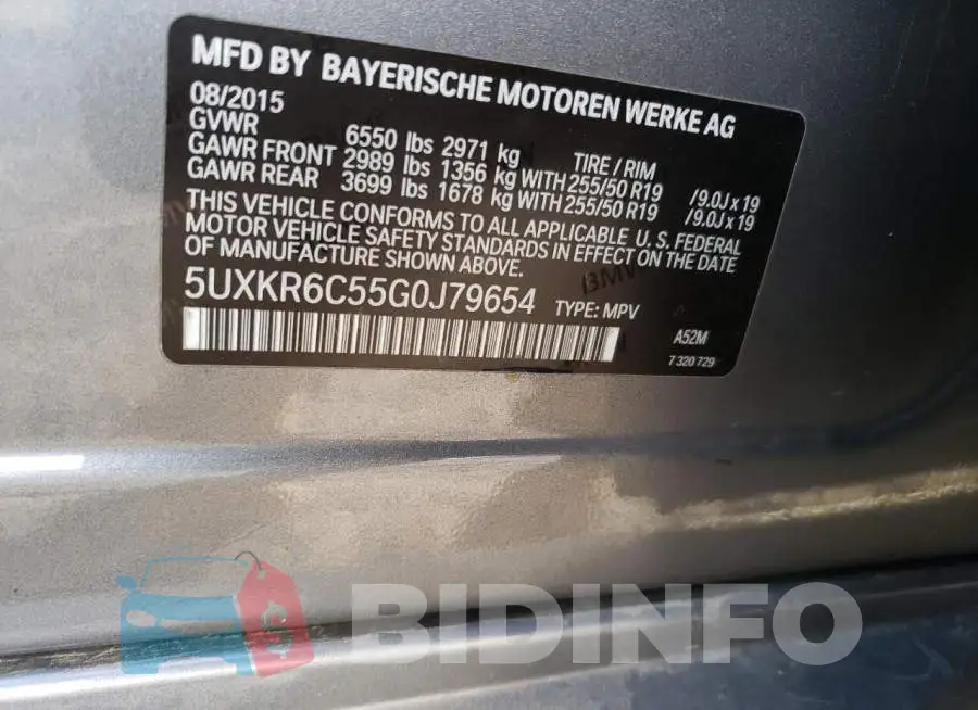 5UXKR6C55G0J79654 Photo# 12