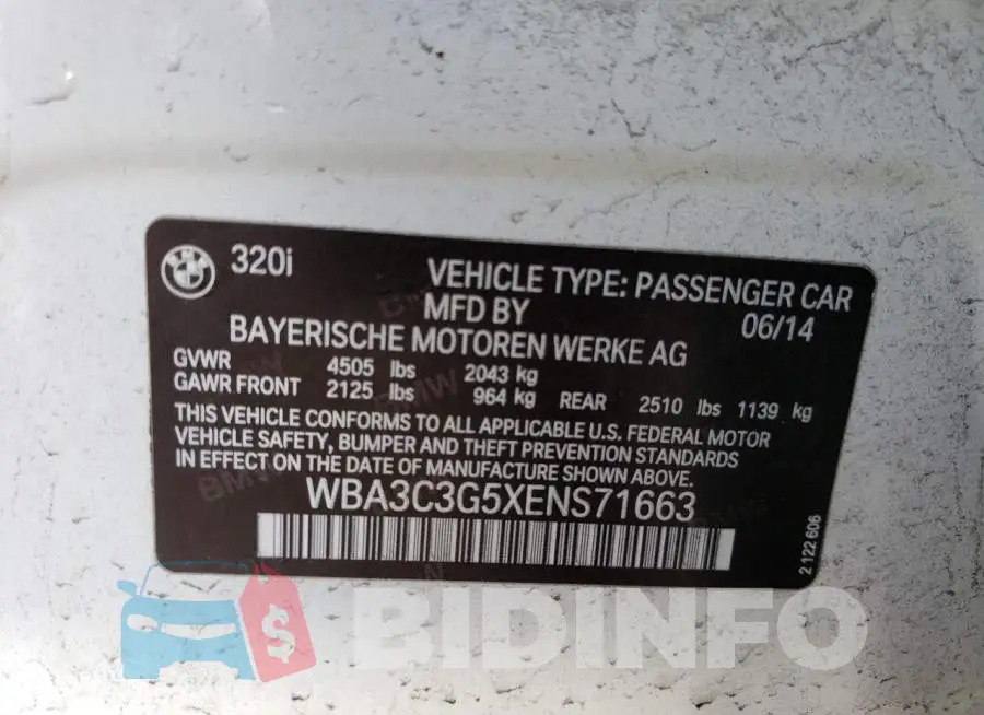 WBA3C3G5XENS71663 Photo# 12