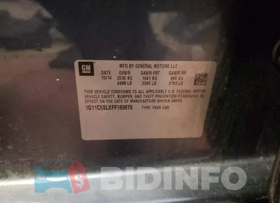 1G11C5SLXFF189870 Photo# 13