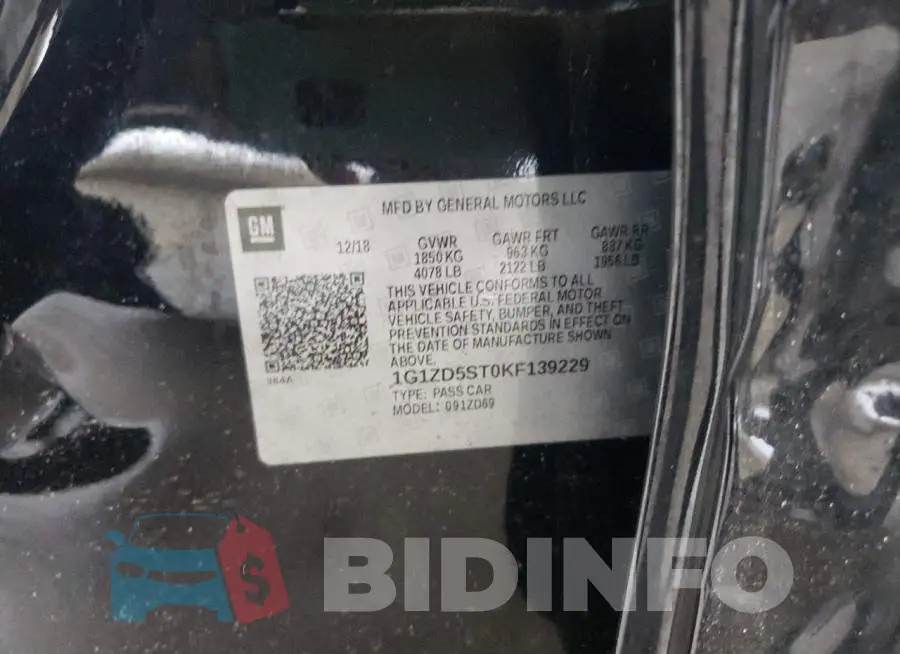 1G1ZD5ST0KF139229 Photo# 10