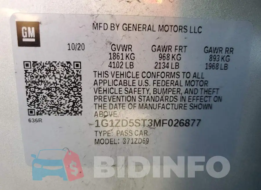 1G1ZD5ST3MF026877 Photo# 12