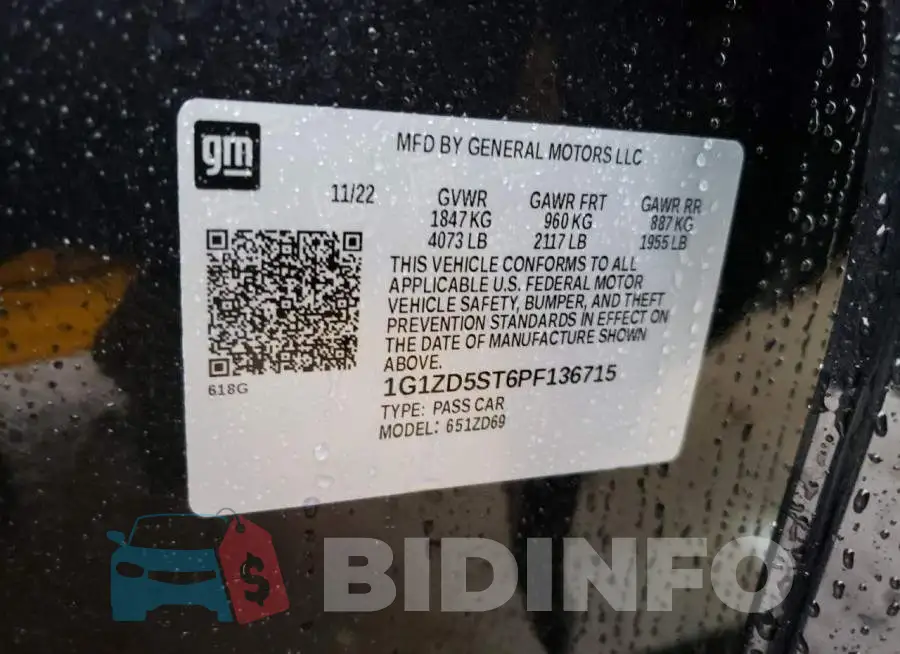 1G1ZD5ST6PF136715 Photo# 12