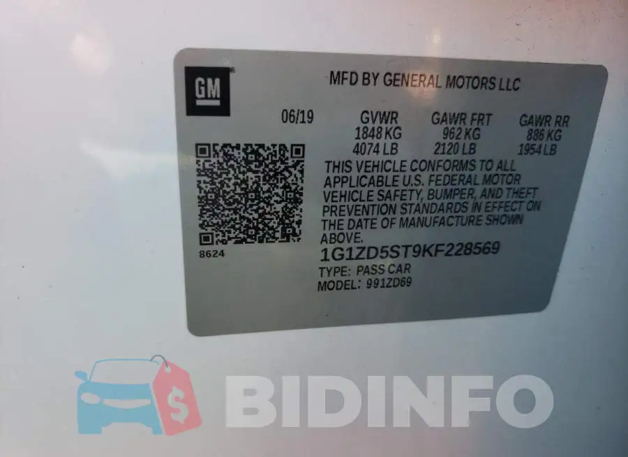 1G1ZD5ST9KF228569 Photo# 10