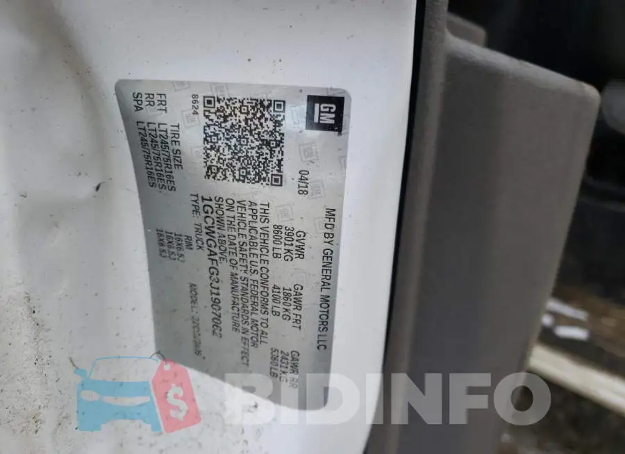 1GCWGAFG3J1907062 Photo# 14