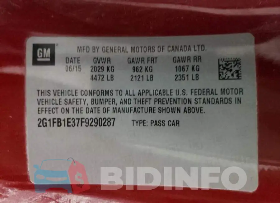 2G1FB1E37F9290287 Photo# 10