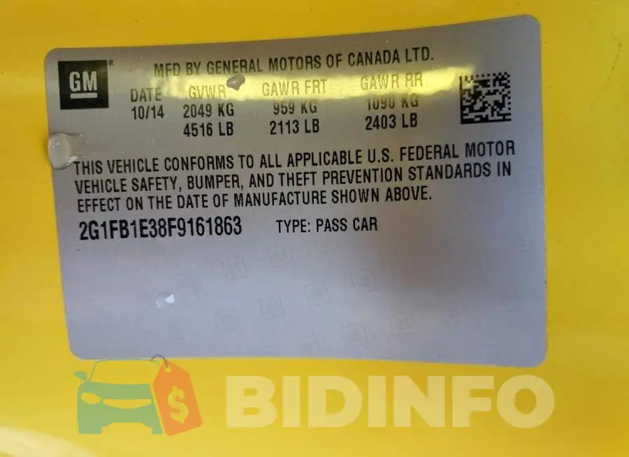 2G1FB1E38F9161863 Photo# 13