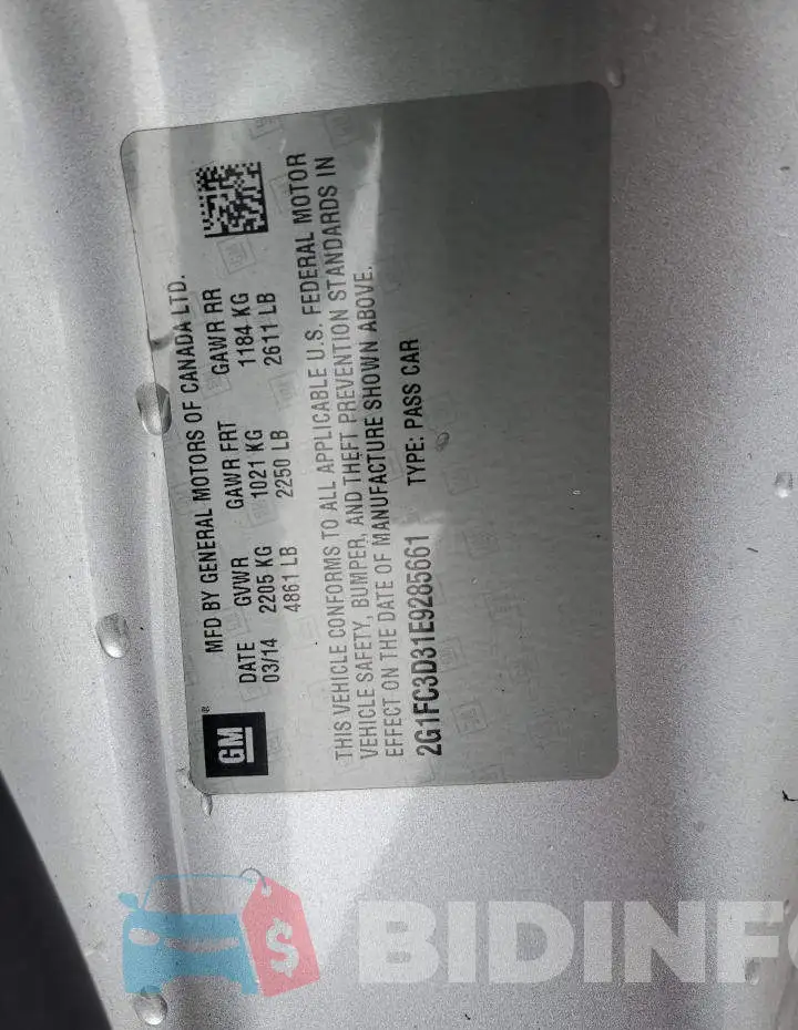 2G1FC3D31E9285661 Photo# 13