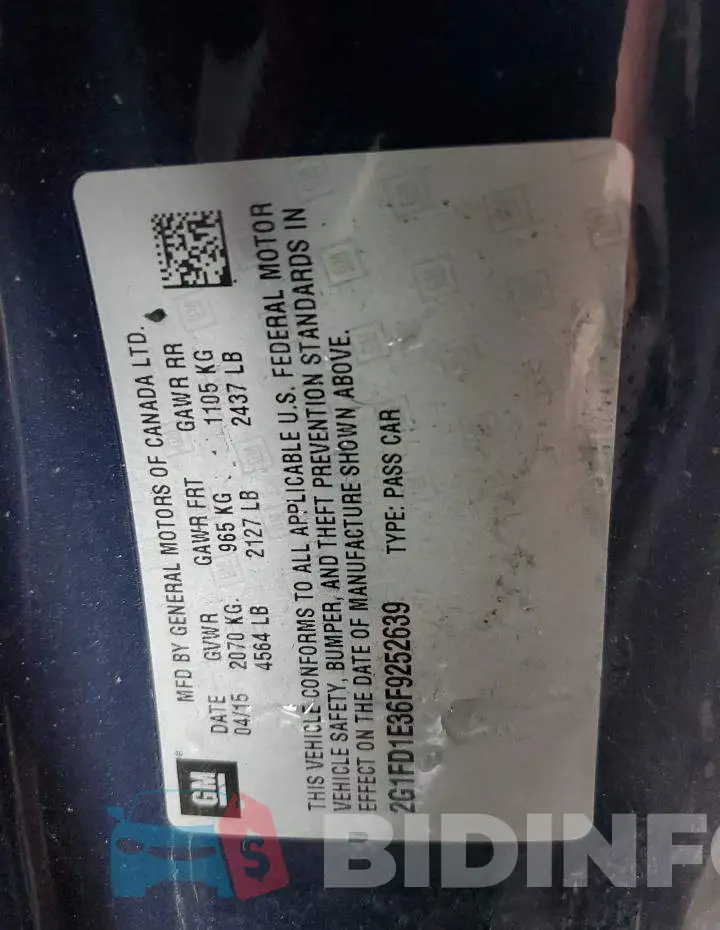 2G1FD1E36F9252639 Photo# 12