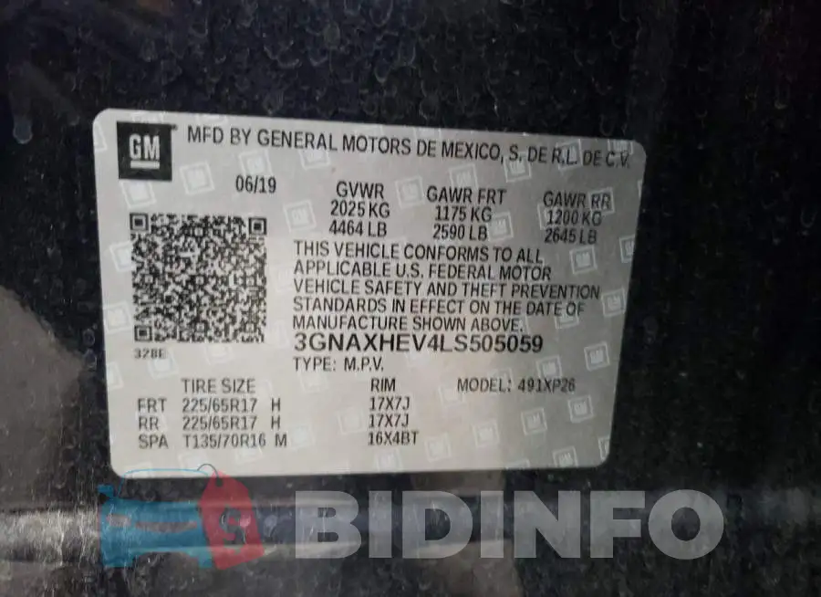 3GNAXHEV4LS505059 Photo# 13