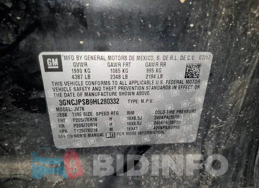 3GNCJPSB9HL280332 Photo# 13