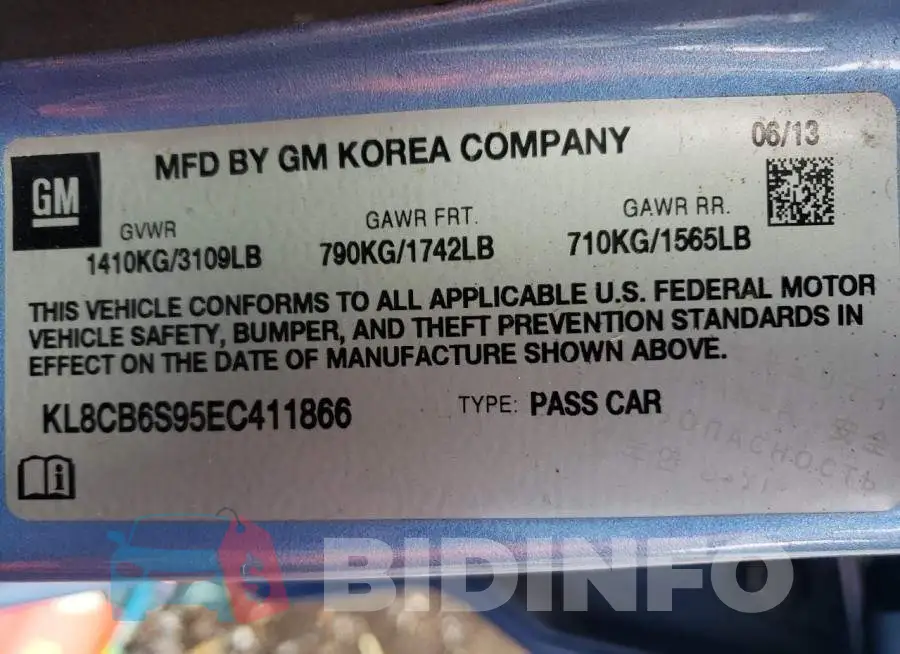 KL8CB6S95EC411866 Photo# 10