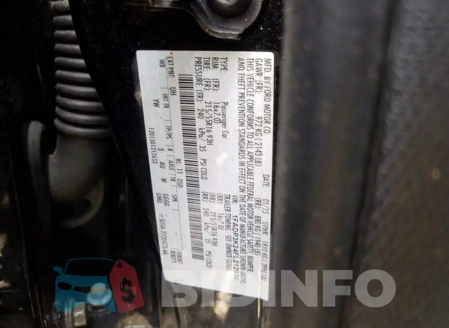 1FADP3K24FL212930 Photo# 10
