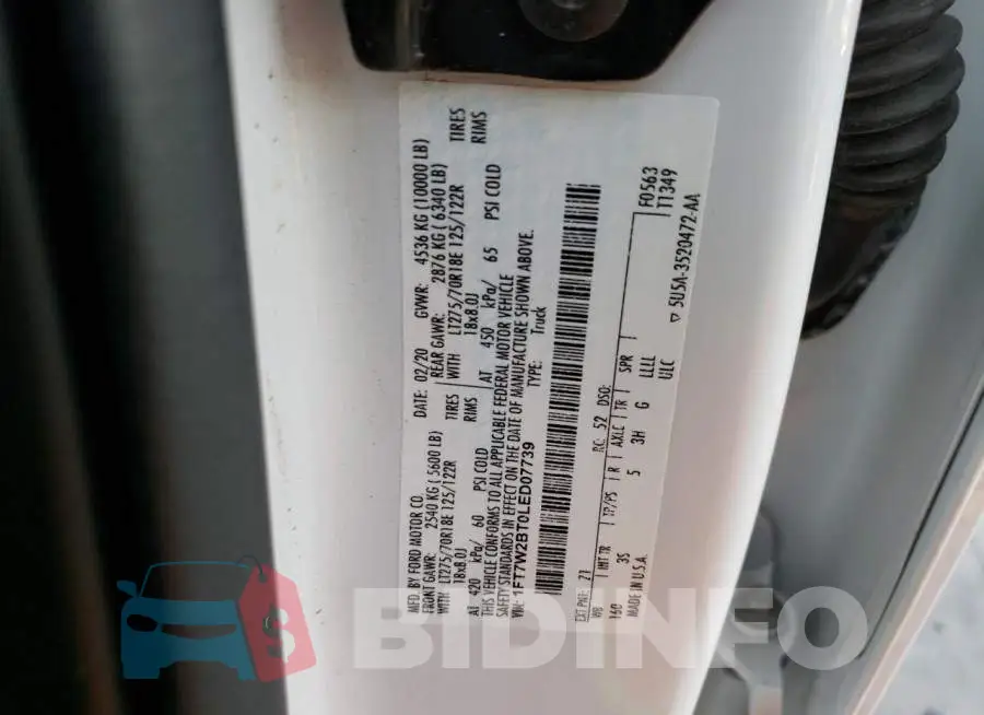 1FT7W2BT0LED07739 Photo# 12