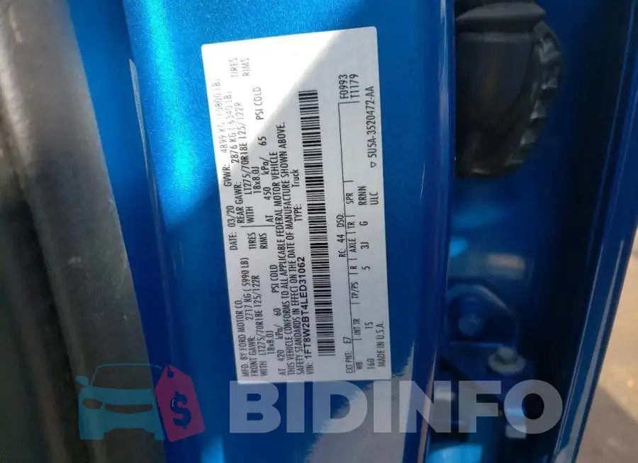 1FT8W2BT4LED31062 Photo# 12