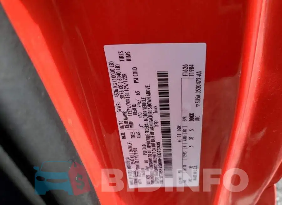 1FTBF2B68HEB73039 Photo# 13
