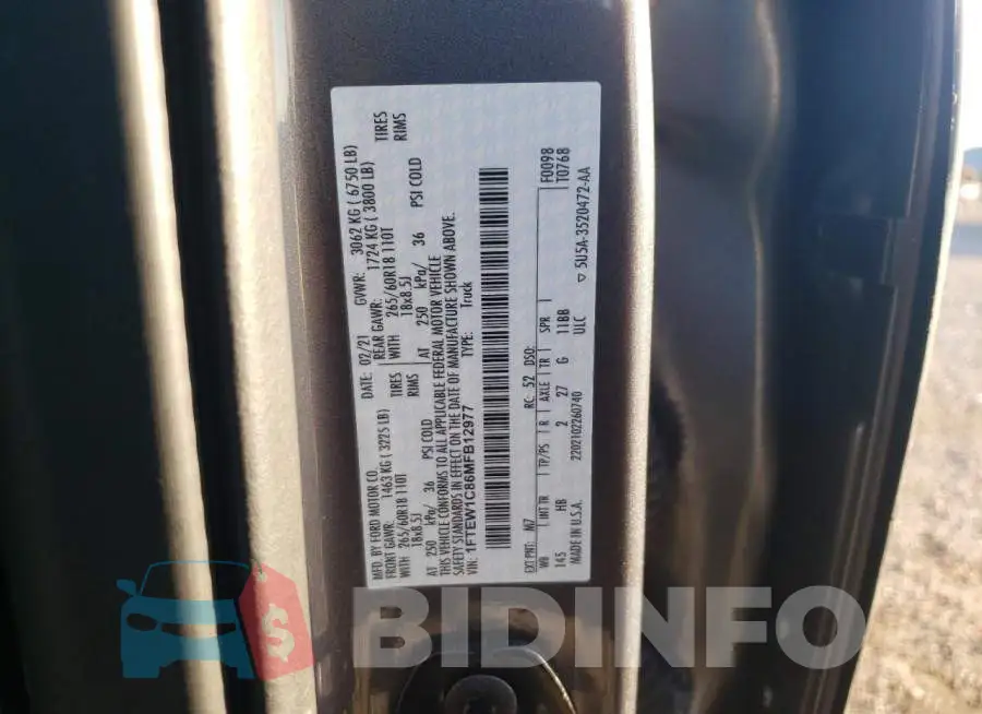 1FTEW1C86MFB12977 Photo# 12