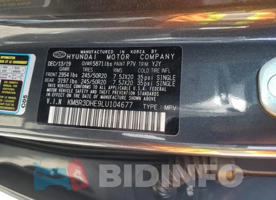 KM8R3DHE9LU104677 Photo# 13