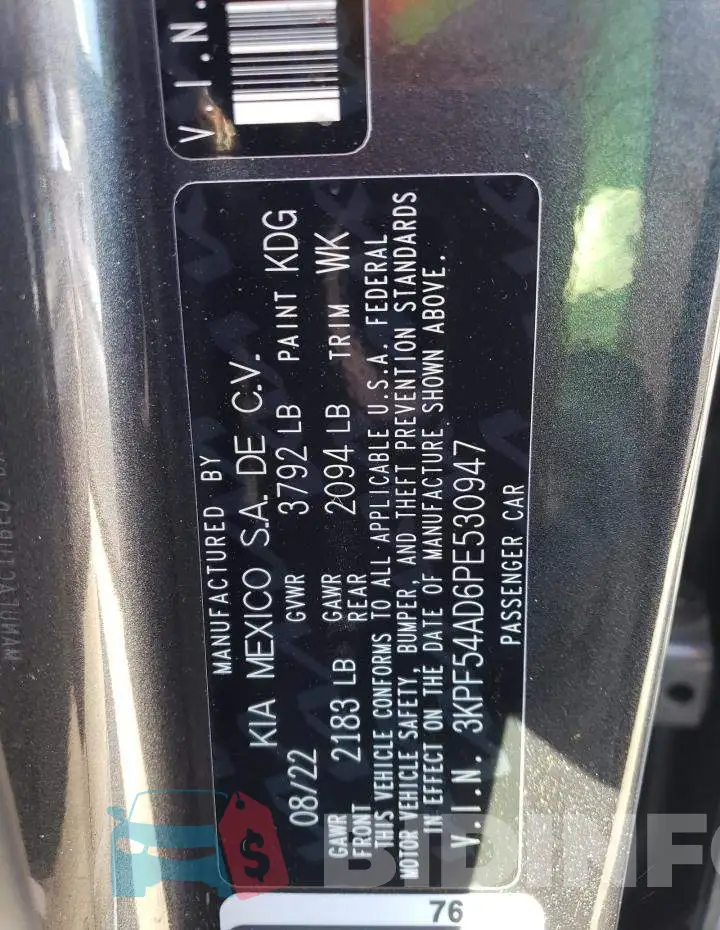 3KPF54AD6PE530947 Photo# 12