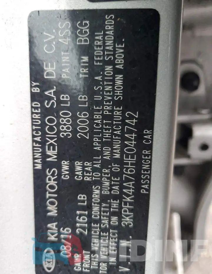 3KPFK4A76HE044742 Photo# 12