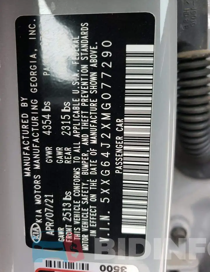 5XXG64J2XMG077290 Photo# 13