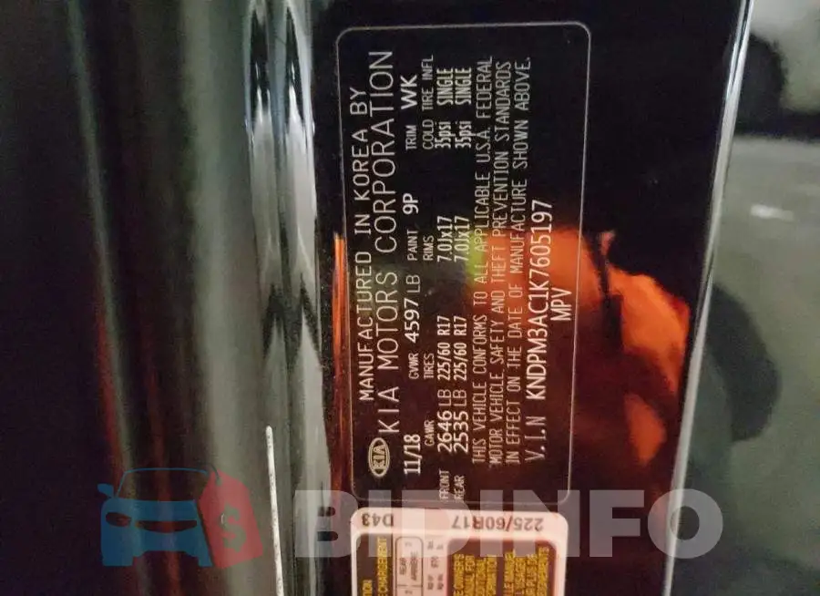 KNDPM3AC1K7605197 Photo# 13