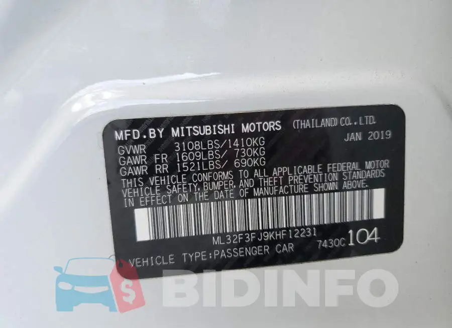 ML32F3FJ9KHF12231 Photo# 10