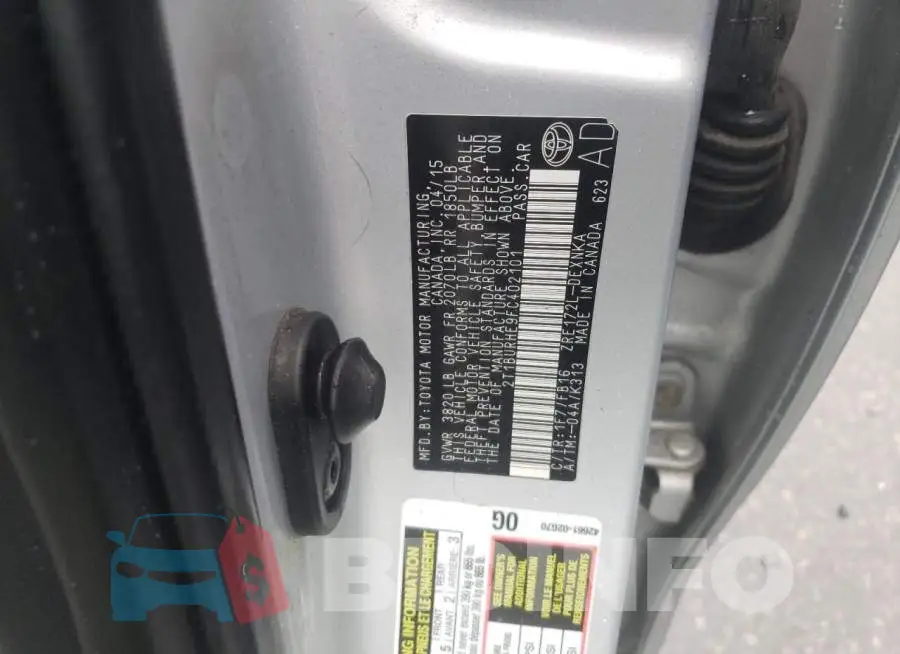 2T1BURHE9FC402101 Photo# 12