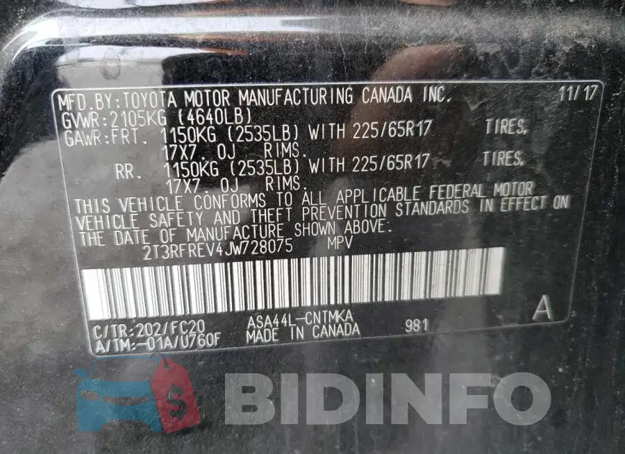 2T3RFREV4JW728075 Photo# 12