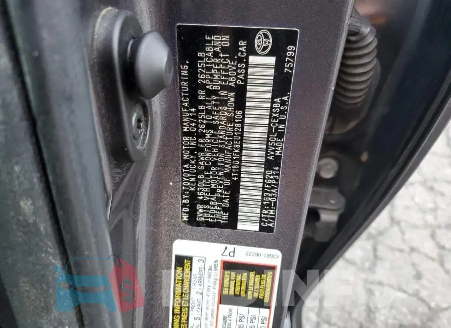 4T1BD1FK8EU128106 Photo# 12