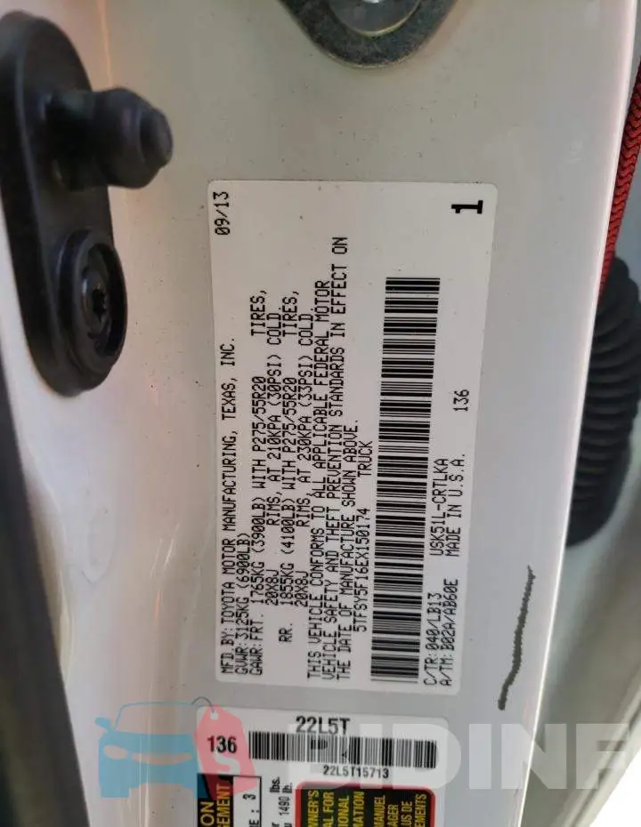 5TFSY5F16EX150174 Photo# 12
