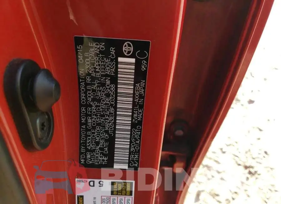 JTDZN3EU8FJ032588 Photo# 12