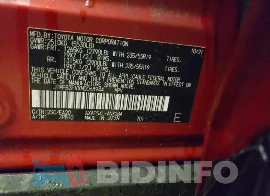 JTMFB3FVXMD068944 Photo# 14