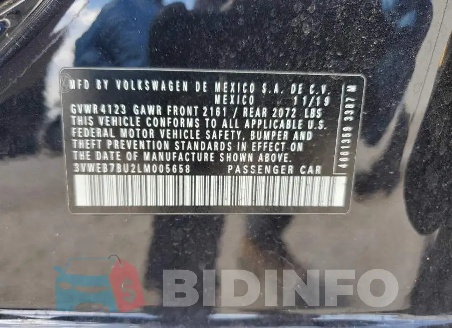 3VWEB7BU2LM005658 Photo# 13