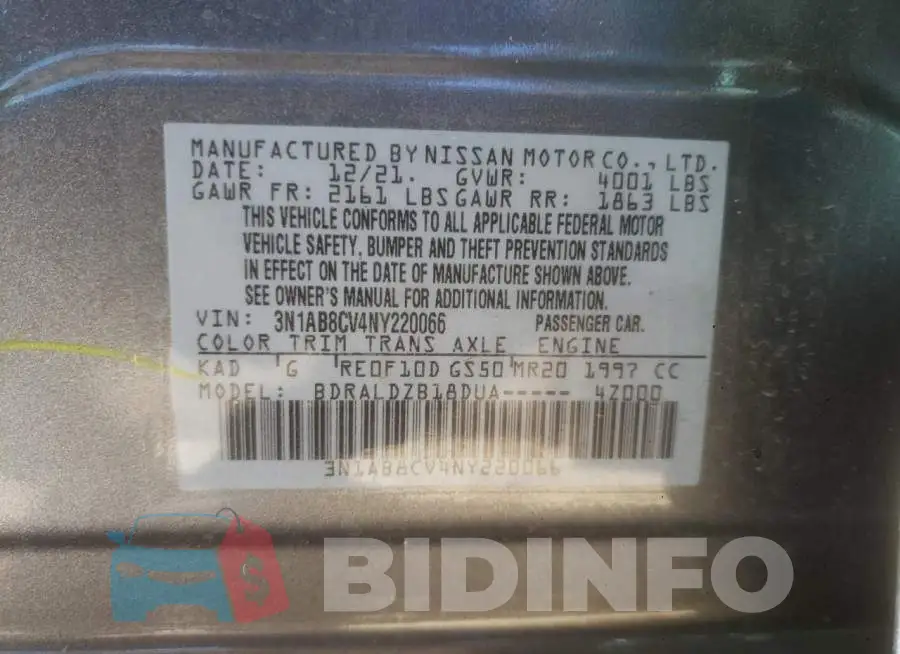 3N1AB8CV4NY220066 Photo# 13